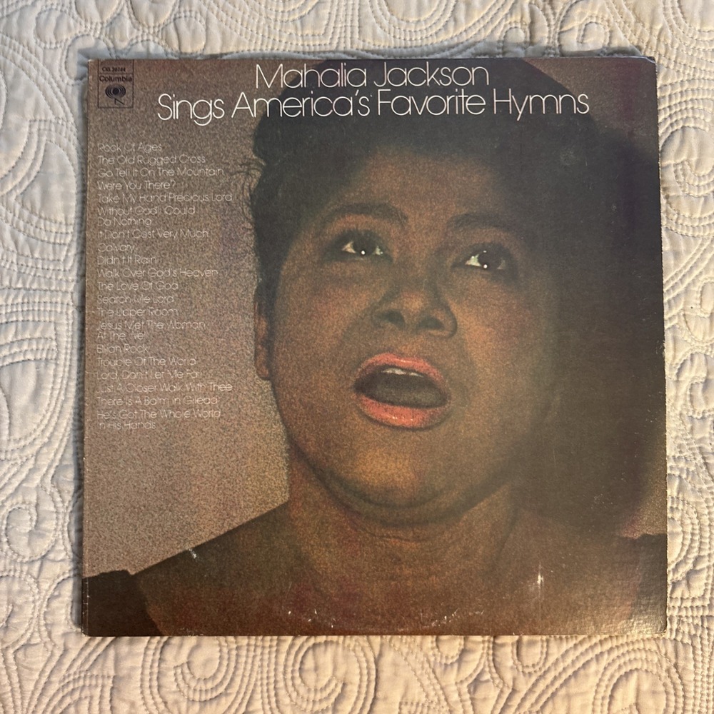 Mahalia Jackson Sings America's Favorite Hymns LP Vinyl Columbia Gospel 12" 33 …
